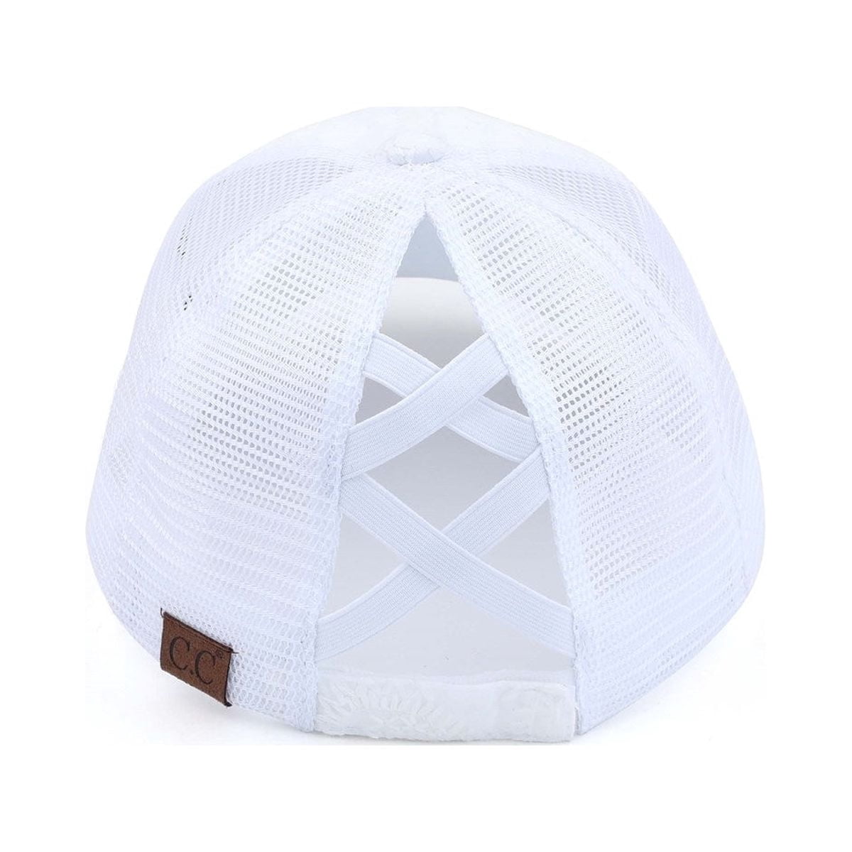 CC Paisley Criss-Cross Elastic Back Women's Ponytail Dad Cap Hat