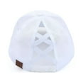 thumbnail image 2 of CC Paisley Criss-Cross Elastic Back Women's Ponytail Dad Cap Hat, 2 of 17