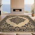 thumbnail image 2 of Design&I 5'x7' Washable Area Rug Vintage Center Large Faded Border Traditional Symmetrical Layout for Dining Room, Under Table, Home Office, Snag-Free, Skid-Resistant, 2 of 7