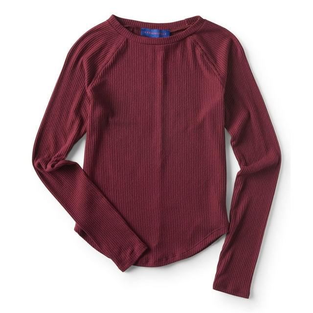 Aeropostale T-Shirt Basique Raglan pour Femmes, Violet, Juniors, X-Grand