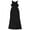black, variant on Ralph Lauren Womens Solid Cut Out Gown Dress, Black, 8