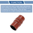 thumbnail image 4 of Unique Bargains 1 Pcs 63mm / 2.48" 152mm / 5.98" Length Red Car Silicone Hose Hump Hose Coolant Hose Universal, 4 of 7