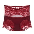 thumbnail image 5 of VISALY Tummy Control Pantie Seamless Underwear Womens High Waist Butt Lifter Body Shaper Panty Ladies Slim Waist Trainer Pants Butt Lifting Panties No Show Panties High Waisted Underwear Wine M, 5 of 7