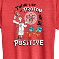thumbnail image 3 of Cat in the Hat - Think Like Proton Be Positive - Women's Short Sleeve Graphic T-Shirt, 3 of 5