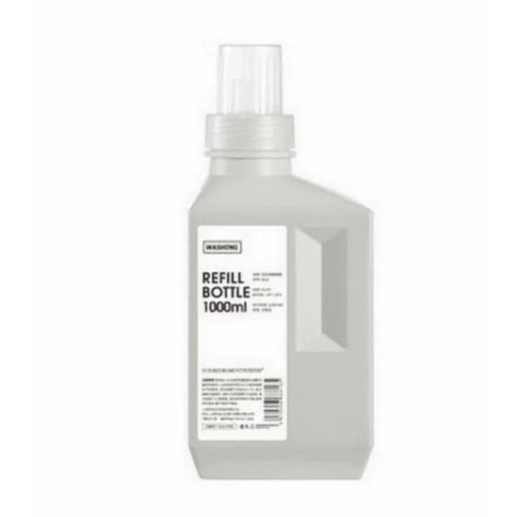 SeekLGT Laundry Detergent Bottle Refillable Plastic Liquid Dispenser Durable Bottle Shape for Fabric Softener Shampoo Body Wash