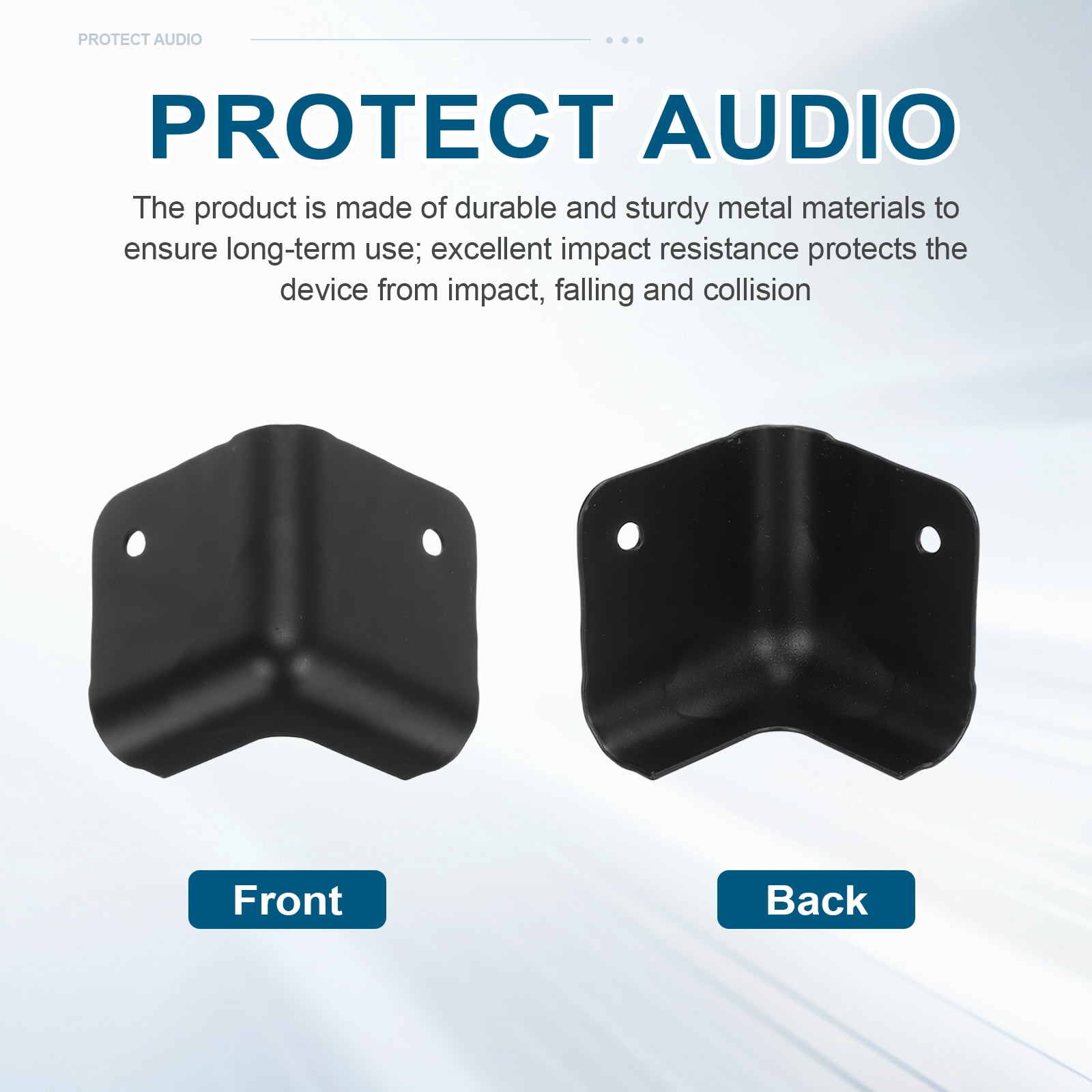 16 Pcs Speaker Cabinet Corners Protector 47x47x47mm Metal Stackable Guard Wrap Angle Case Edge Box Protection