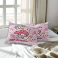 thumbnail image 4 of Duvet Cover Sanrio Melody Cute Anime Cartoon - Includes Duvet Cover (1) and Pillowcases (2), Coreless, 4 of 15