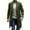 Army Green, variant on Chiccall Men's Notched Collar Trench Coat One Button Long Winter Pea Coats Windbreaker Classic Wool Overcoat with Pockets