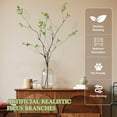 thumbnail image 4 of Sanmadrola 2 Pcs Artificial Ficus Branches Faux Eucalyptus Stems 38 Inch Fake Greenery Stems Artificial Plants for Vase Filler Decoration Fake Leaves Branches Decor, 4 of 8