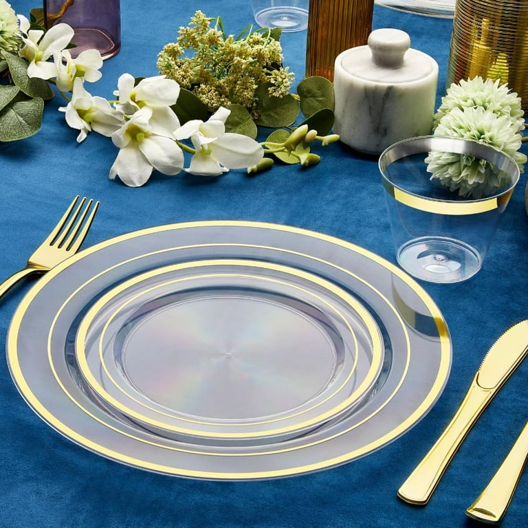 Heavy duty clear plastic plates hot sale