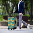 thumbnail image 3 of HELLHERO Sunflower Design Suitcase Cover Polyester Ammonia Quick Disassembly Elastic Luggage Suitcase Covers for Family, 3 of 7