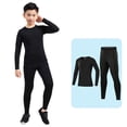 thumbnail image 2 of Capa de invierno camisa de manga larga ropa interior térmica niño niña conjunto cálido ropa de hombre para niños Fitness Long Johns Running conjuntos de ropa Negro y gris/delgado veintiséis Minnieouse AP013686-02, 2 of 6