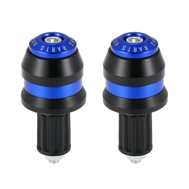 1 Par Manillar Extremo Tapones 7/8" 22mm para Motocicleta Scooter Azul