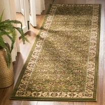 SAFAVIEH Lyndhurst Priscilla Traditional Bordered Runner Rug, Sage/Ivory, 2'3" x 6'