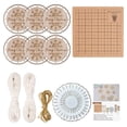 thumbnail image 1 of Rodajas de madera redondas con trozos de madera de cuerda para hacer adornos navideños con el kit de manualidades DIY. Establecer un, 1 of 9