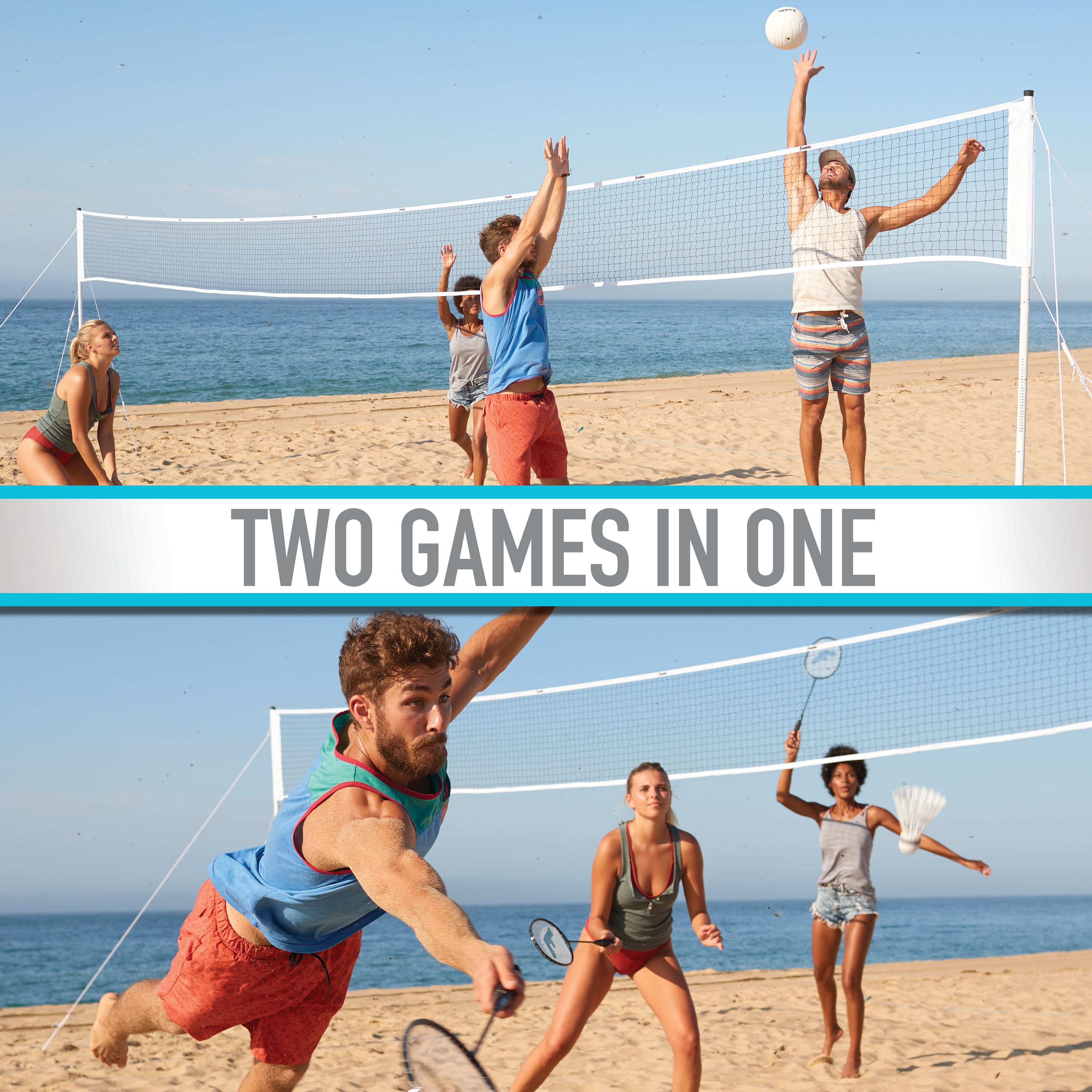 Franklin Sports Volleyball Badminton Combo Set photo 4