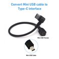 thumbnail image 4 of Cable QAMCBulc Mini USB hembra a USB tipo C macho de 15 cm, 4 of 6