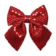 thumbnail image 2 of Xingjin Glitter Bow Ornaments, Christmas Tree Bows With Hollow-Out Design, Holiday Wreath Accent For Xmas Tree And Party Decor, 2 of 7