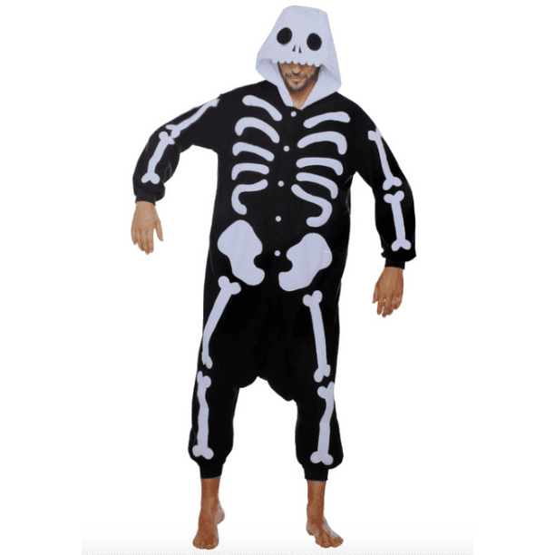 Halloween Wholesalers Scary Skeleton Costume - Black - Walmart.com ...