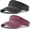 Black,wine Red, variant on Minzimin 2pcs Vintage Sun Visor Hats for Women Men Cotton Adjustable Sports Empty Top Baseball Sun Caps