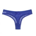 thumbnail image 2 of HUPOM Period Underwear For Women Silk Underwear For Women Low waist Elastic Waist Solid Briefs Blue One Size, 2 of 9