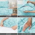 thumbnail image 6 of Lux Decor Collection Microfiber Twin Bed Sheets Set, 4 Piece Bedding Set for Twin Bed - Blue, 6 of 7