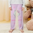 thumbnail image 2 of Hello Kitty Pajamas Pants Soft Elastic Waist PJ Bottoms Comfy Lounge Long Pants, 2 of 7