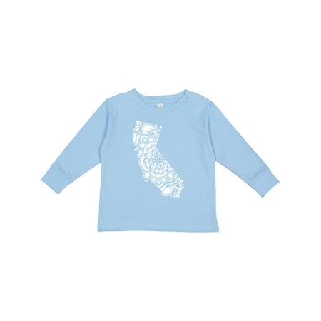 

Inktastic California Silhouette Mandala Gift Toddler Boy or Toddler Girl Long Sleeve T-Shirt