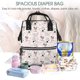 thumbnail image 5 of Disketp Cute Cartoon Cows Mochila de Pañales de Gran Capacidad con Múltiples Bolsillos, Mochila de Viaje Multifuncional para Bebé, Unisex, Moderna y Resistente, 5 of 6