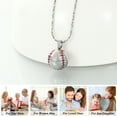 thumbnail image 3 of Mini Baseball Cremation Jewelry for Ashes 20mm Stainless Steel Memorial Urn for Ashes for Human Keepsake Urn Pendant Ashes Necklace for Pet, 3 of 6