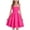 Hot Pink, variant on CCRFTGI Dresses for Kids Girls Size 10-12 Summer Sleeveless Tie Shoulder Flowy Cami Dress Ruched Girls Fashion Layered Ruffle Kawaii Short Smocked Summer Dresses Black 12-13 Years