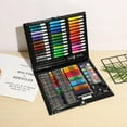 thumbnail image 6 of Wiher Drawing Set Kit, Portable Painting & Drawing Art Kit for Kids With Oil Pastels, Crayons, Colored Pencils, Watercolor Pens Art Set for Girls, Boys, Teens -Birthday, Christmas Gift(Black), 6 of 7