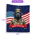 thumbnail image 5 of Happy Father's Day Honoring Veterans Newfoundland in Army Uniform Quilt Blanket Newfie Dog Lover Gifts Cozy Comforter Throw Blanket - 13007, 5 of 5