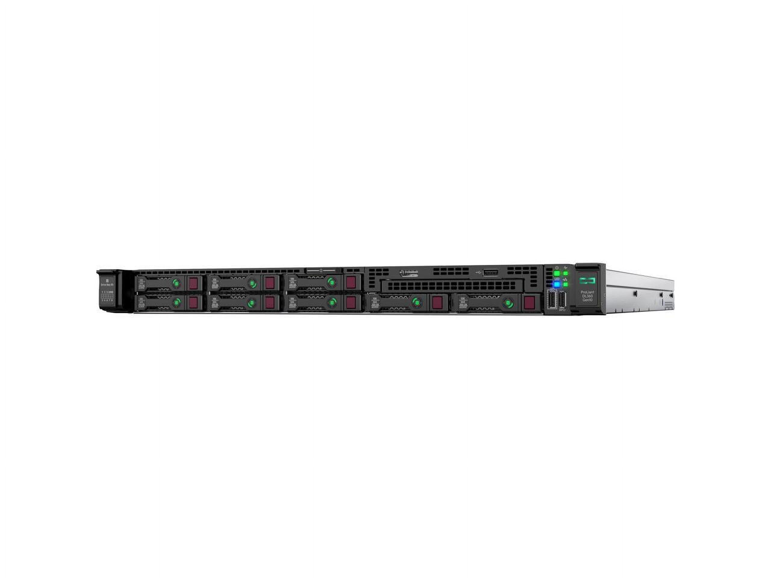 HPE ProLiant DL360 G10 1U Rack Server - 1 x Intel Xeon Silver 4208 2.10 GHz - 32 GB RAM - Serial ATA, 12Gb/s SAS Controller - Intel C621 Chip - 2 Processor Support - 1.54 TB RAM Support - Up to 16 MB - image 4 of 5