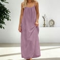thumbnail image 6 of Misright Women's Backless Flowy Beach Maxi Dress, 6 of 10