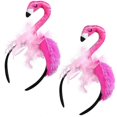 thumbnail image 3 of Here's a refined and engaging product description for your **2pcs Flamingo Cartoon Headband**:\n\n \n\n🎉 **2pcs Flamingo Cartoon Headbands – Fun &, 3 of 5