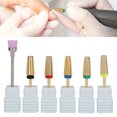 thumbnail image 3 of Brocas Para Uñas De Acero De Tungsteno, Herramienta De Manicura Multifuncional 5 En 1 Para Uñas Acrílicas De Gel Duro, Con Cabezales De Pulido XF F M C XC Para Salón De, 3 of 7