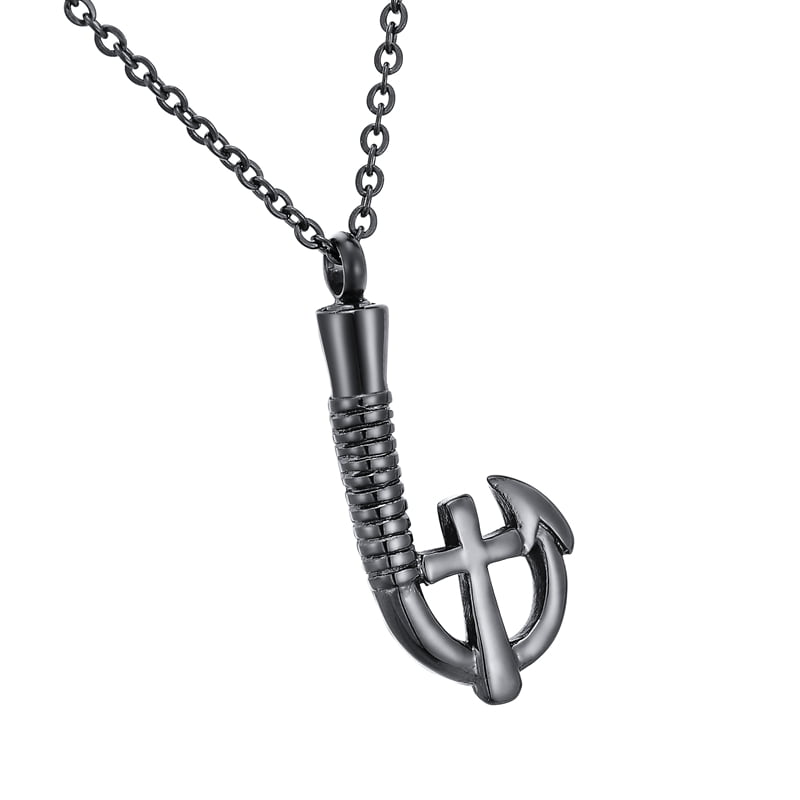 Black Cross Fish Hook Stainless Steel 