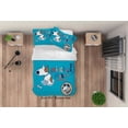 thumbnail image 3 of 3D Cartoon Animal Perro Patrón Funda de edredón Set Ropa de Cama Set Funda Nórdica, 3 of 3