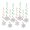 A, variant on Sylvtty 8 Pcs Christmas Snowflake Hanging Swirl Decorations Winter Party Glitter Snowflake Ceiling Streamers for Christmas Birthday Baby Shower New Year Wedding Decor