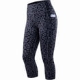 thumbnail image 7 of NELEUS Womens Yoga Leggings Capri for Workout High Waist Tie-Dye Printed with Two Pockets,Leopard Print,US Size S, 7 of 7