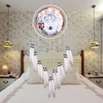 thumbnail image 2 of Peggybuy Wolf Attrape-Rêves Imprimé Filet Plume Perle Attrape-Rêves Ornement Suspendu, 2 of 9