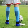 thumbnail image 4 of 10 Pairs Kids Soccer Socks Stretchy Knee High Tube Socks Colorful Football Athletic Team Socks for Boys Girls (7-12 Years Old), 4 of 6