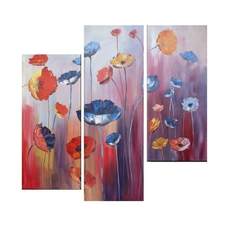 Untamed Poppies Canvas Wall Art A H 48 X W 48 Walmart Canada