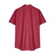thumbnail image 5 of Camisas Elvqul Hombre Rojo Manga Corta Casuales Liso Cuello en V, 5 of 6