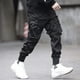 thumbnail image 5 of Gibobby pantalones holgados mujer Chaparreras de trabajo con botones, tirantes sólidos, pantalones de color para hombre, pantalones informales ajustados a la (Negro, M), 5 of 5