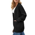 thumbnail image 4 of UVN Sweaters for Women Fall Winter Open Front Cardigans Long Sleeve Oversized Casual Soft Knit Outerwear Coats with Pockets, 4 of 9