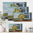 thumbnail image 4 of Designart ' Still Life With Orange Flowers In Vase At The Window ' Traditional Canvas Wall Art Print, 4 of 4