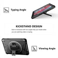 thumbnail image 2 of Shockproof Case for Apple iPad 6th 5th Generation, with Pencil Holder Military Grade Protection Rotating Stand Hand Strap Shoulder Strap Bumper Rugged Case for iPad 6th 5th Gen 9.7", Black, 2 of 8