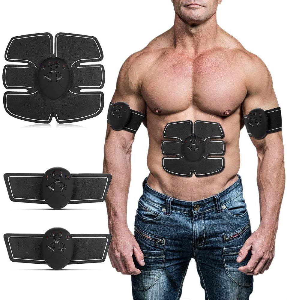 Slim Muscle Stimulator Abdominal Toner ABS Trainer Toning Fitness Belt+Machine 